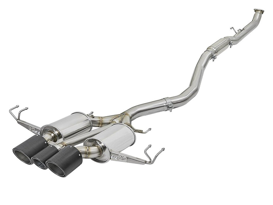 AFE TAKEDA 3" STAINLESS EXHAUST SYSTEM - HONDA CIVIC TYPE R 17+