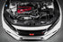 Eventuri Carbon Fibre & Red Carbon/Kevlar Engine Cover - Honda Civic Type R FK2/FK8